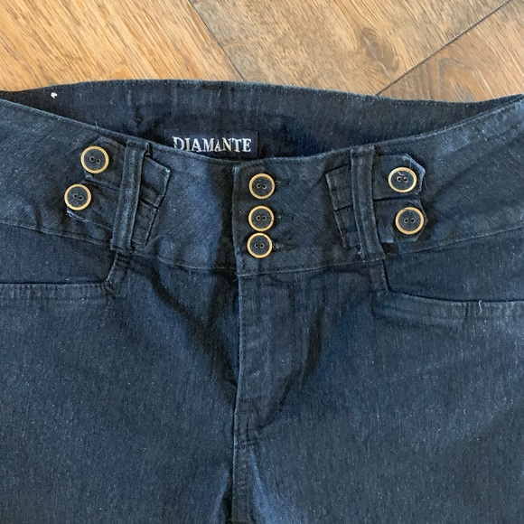 Diamanté Denim Jean Capri Pants - Picture 3 of 7